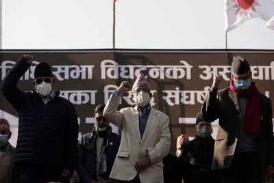 KATHMANDU: Ready to forget everything if PM Oli accepts mistakes: Madhav Nepal at protest rally