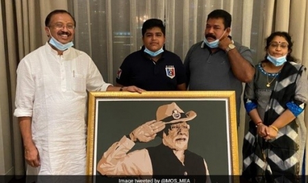 DUBAI: Indian Student In Dubai Makes Portrait Of PM Modi As Republic Day Gift