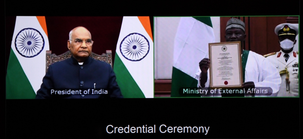LAGOS: Envoys of four Nations present Credentials to President of India through video conference