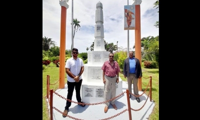 GEORGETOWN: URP restores Arya Samaj Monument in Georgetown