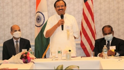CONNECTICUT: Union Minister V Muraleedharan Meets Indian Community In US’ Connecticut