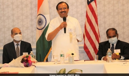 CONNECTICUT: Union Minister V Muraleedharan Meets Indian Community In US’ Connecticut