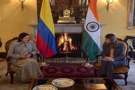 BOGOTA: Meeting between External Affairs Minister and Vice President and Minister of Foreign Affairs of Colombia
