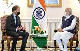 WASHINGTON: Prime Minister’s meeting with Mr. Mark Widmar, CEO of First Solar
