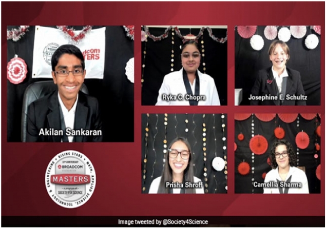NEW YORK: 4 Indian-Origin Middle Schoolers Win Prestigious US Science Competition