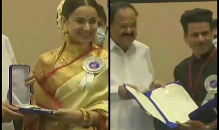 MUMBAI: 67th National Film Awards; Kangana Ranaut, Manoj Bajpayee, Dhanush receive Best Actor awards