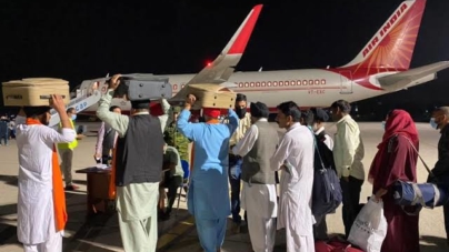 KABUL: Evacuation of Indians and Afghans under ‘Operation Devi Shakti’ and shipment of humanitarian assistance for the people of Afghanistan