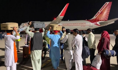 KABUL: Evacuation of Indians and Afghans under ‘Operation Devi Shakti’ and shipment of humanitarian assistance for the people of Afghanistan