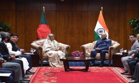 DHAKA : President of India attends bilateral meetings during his visit to Bangladesh