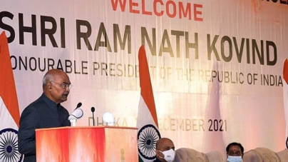 DHAKA : President of India addresses Indian Community and Friends of India in Bangladesh on the concluding day of his visit to the Country