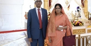 DUBAI: Chief Justice Of India NV Ramana Visits Gurdwara In Dubai