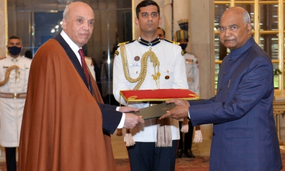 ALGIERS: Envoys of five nations present credentials to President of India