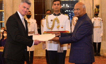 TORONTO: Envoys of five nations present credentials to President of India