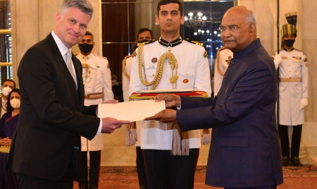 TORONTO: Envoys of five nations present credentials to President of India