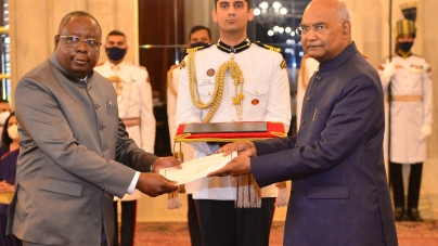 LILONGWE: Envoys of five nations present credentials to President of India