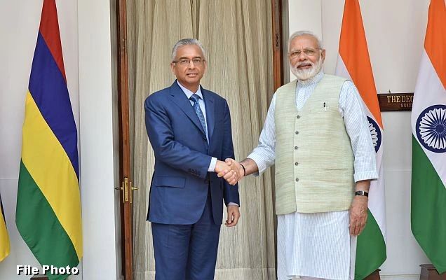 PORT LOUIS: Prime Minister Narendra Modi and Prime Minister of Mauritius Pravind Jugnauth jointly inaugurate and launch India assisted development projects in Mauritius