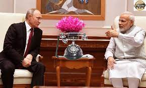 MOSCOW: Phone call between Prime Minister Shri Narendra Modi and H. E. Vladimir Putin, President of the Russian Federation