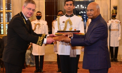 MOSCOW: Envoys of five nations present credentials to President of India