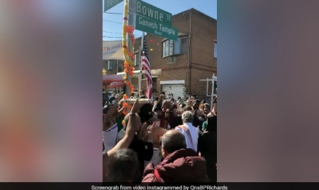 NEW YORK: Big Moment As New York Street Named After Renowned Ganesh Temple