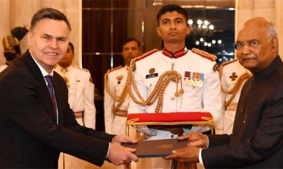LJUBLJANA: Envoys of three Nations present credentials to President of India