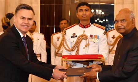 LJUBLJANA: Envoys of three Nations present credentials to President of India