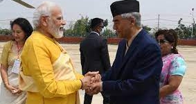 LUMBINI: Arrival of Prime Minister to Lumbini, Nepal on an official visit
