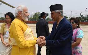 LUMBINI: Arrival of Prime Minister to Lumbini, Nepal on an official visit