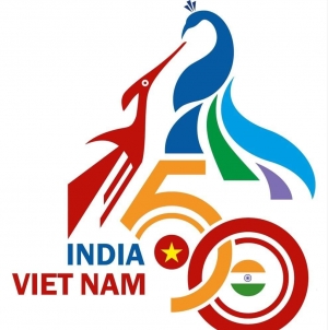 HANOI: Joint Logo for the Celebration of 50 years of India-Vietnam Diplomatic Relations