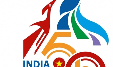 HANOI: Joint Logo for the Celebration of 50 years of India-Vietnam Diplomatic Relations