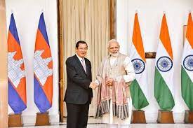PHNOM PENH: Virtual Meeting between Prime Minister Shri Narendra Modi and H.E. Samdech Akka Moha Sena Padei Techo Hun Sen, Prime Minister of Cambodia