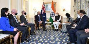 ADELAIDE: Prime Minister’s meeting with Australian Prime Minister on the sidelines of the Quad Leaders’ Summit