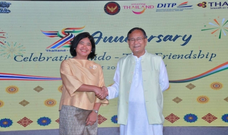 BANGKOK : Reception Dinner hosted by Thai Embassy in New Delhi on the theme of “75th Anniversary: Celebrating Indo-Thai Friendship” (August 01, 2022)