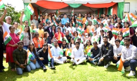 GEORGETOWN : Indian High Commission in Guyana observes 76th Independence Anniversary of India