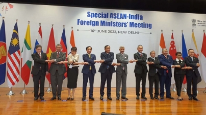 BANGKOK : The 9th ASEAN-India Senior Officials Meeting on Transnational Crimes (SOMTC)