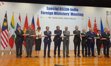 BANGKOK : The 9th ASEAN-India Senior Officials Meeting on Transnational Crimes (SOMTC)