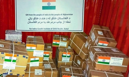 KABUL : India delivers the 10th batch of medical assistance to Afghanistan