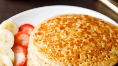 Eggless Pancake Recipe | Whole Wheat Pancakes