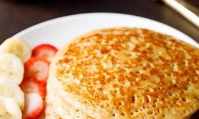 Eggless Pancake Recipe | Whole Wheat Pancakes