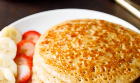 Eggless Pancake Recipe | Whole Wheat Pancakes