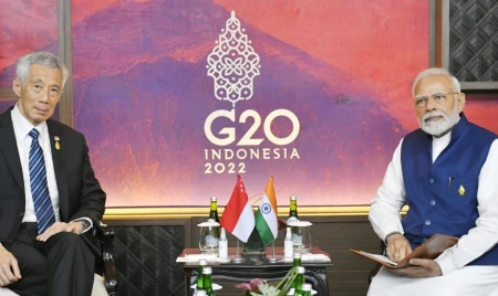 MELBOURNE : Prime Minister’s meeting with the Prime Minister of Australia on the sidelines of G-20 Summit in Bali