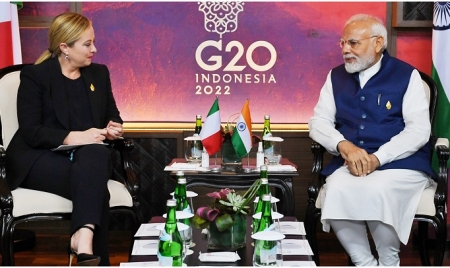 ROME : Prime Minister’s meeting with the Prime Minister of Italy on the sidelines of G-20 Summit in Bali