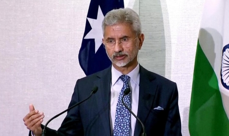 CANBERRA : Dr. S. Jaishankar at the Joint Press Conference with the Foreign Minister of Australia