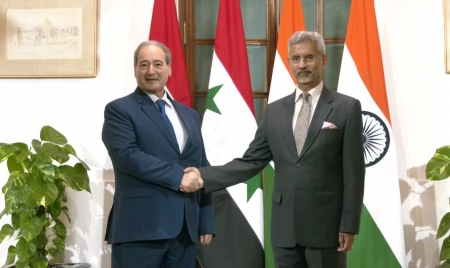 DAMASCUS : Visit of Minister of Foreign Affairs & Expatriates of the Syrian Arab Republic to India