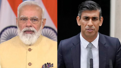 LONDON: PM Modi talks to UK PM Rishi Sunak, discusses free trade deal