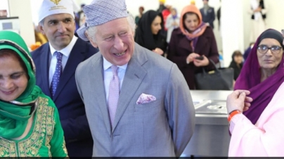 LONDON: King Visits Gurdwara: Charles Lauds ‘Langar’, Sikh Community Service During Covid