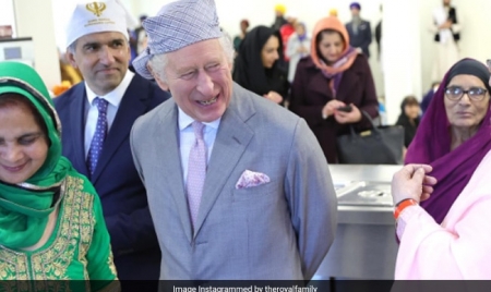 LONDON: King Visits Gurdwara: Charles Lauds ‘Langar’, Sikh Community Service During Covid