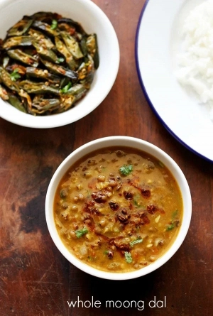 Green Moong Dal | Green Gram Curry