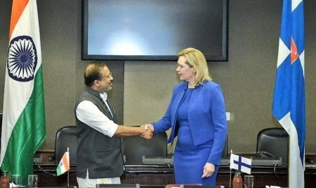 HELSINKI : Signing of Joint Declaration of Intent on Migration and Mobility between the Government of the Republic of India and the Ministry of Economic Affairs and Employment of Finland