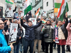 LONDON: Indian diaspora in UK protests against BBC documentary on PM Modi