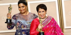 WASHINGTON : Indian filmmaker Kartiki Gonsalves and producer Guneet Monga win the Oscar for ‘The Elephant Whisperers’